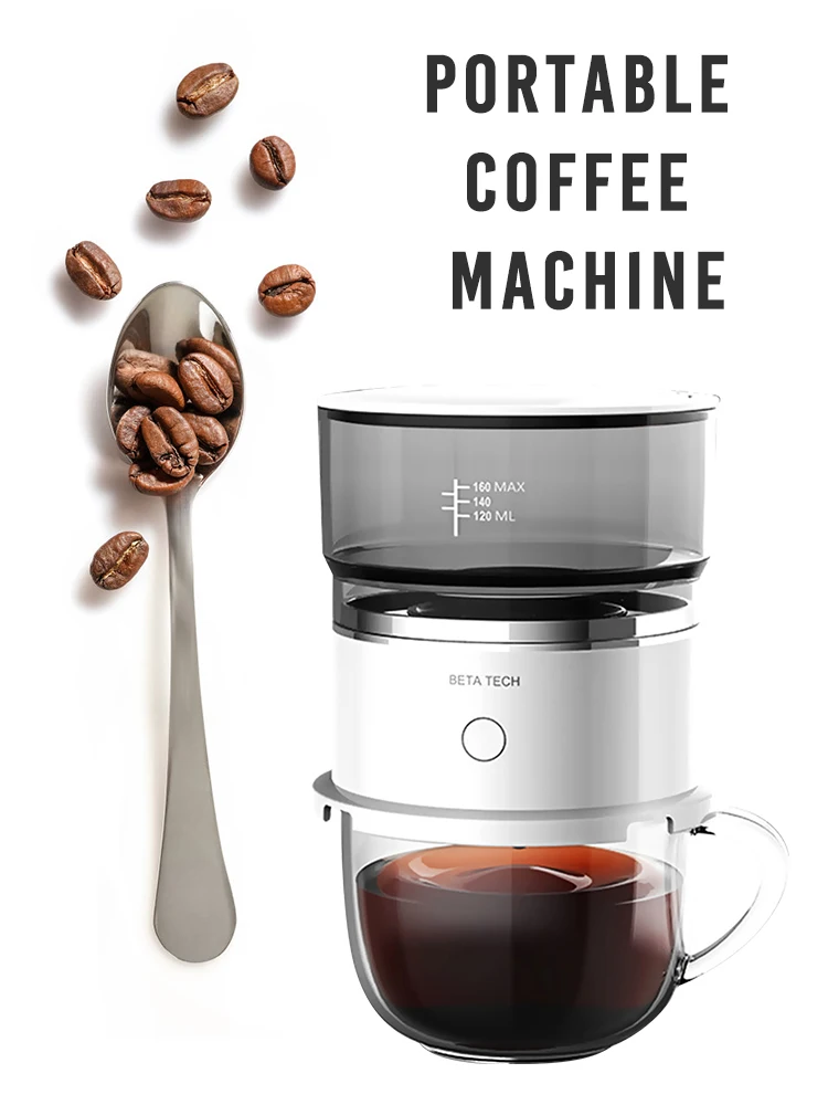 Portable Coffee Machine Automatic Battery Hand Drip Coffee Maker