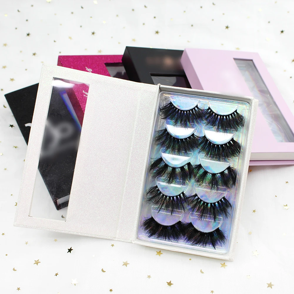 

25mm Luxury Mink lashes Fluffy Eyelashes Extra Long 6D Mink effect Lashes