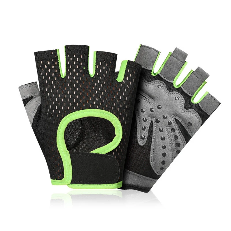 

2021 Vivanstar New Design Breathable Fingerless Weight Lifting Gym Protective Gloves ST1203, Customized color