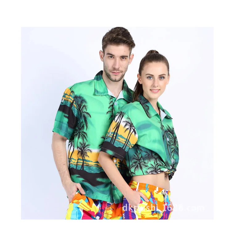 

Printed Men Casual Hawaiian Shirts Short Sleeve Streetwear Beach Camisa 2021 Men Brand Shirts