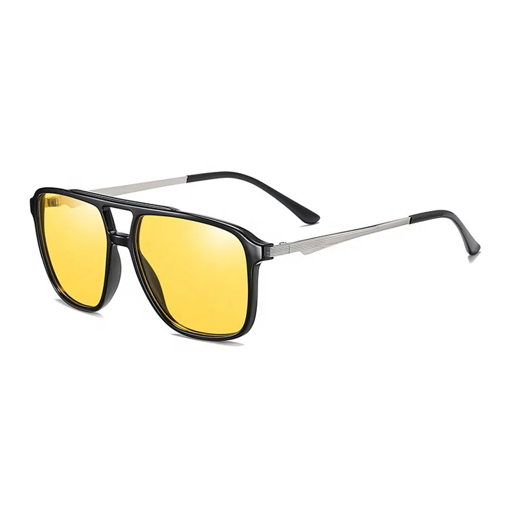 

DOISYER 2020 Latest fashion retro classic square frame tr90 sun glasses mens sport biking night vision polarized sunglasses