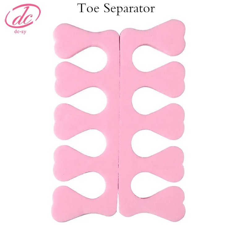 

2 pcs/pair toe separator foam sponge nail finger divider manicure and pedicure care tools toe separator for nail salon