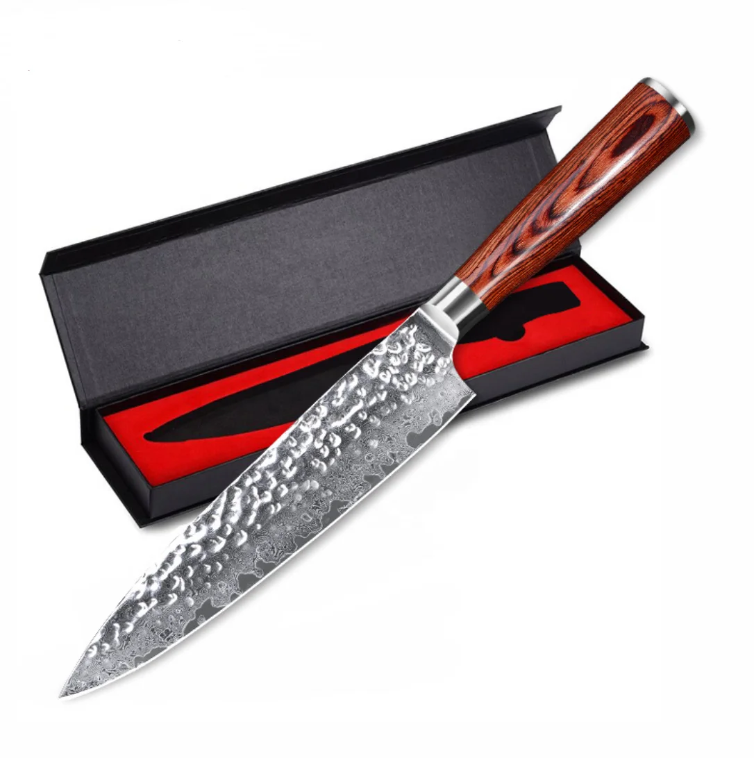 

Yangjiang Naixin 67-layer Handmade 8" Damascus Chef Knife Professional Damascus Chefs Knife With VG10 Damascus Steel