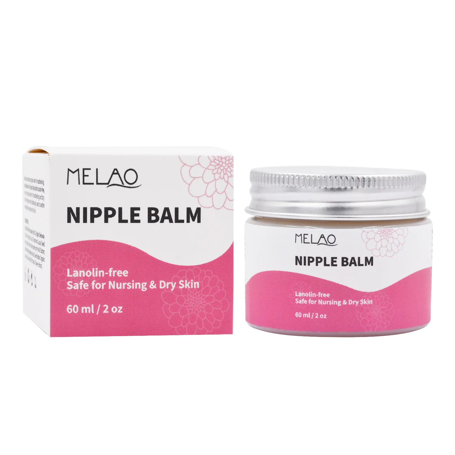 

MELAO Private label 100% natural  Nipple Butter soothing moisturizing cream, White color