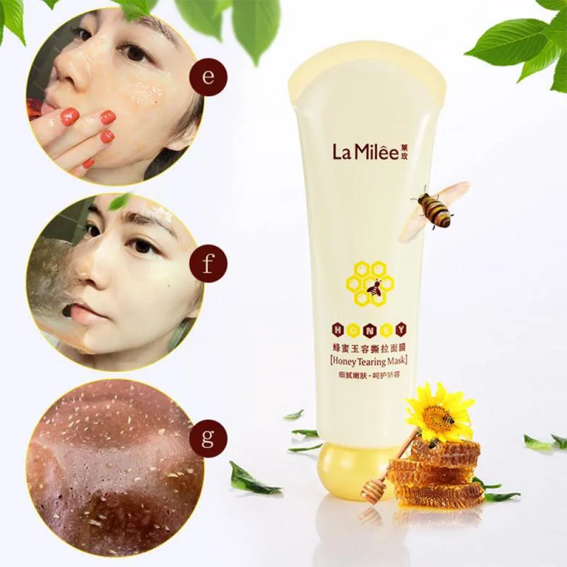 

La Milee Private Label Best Beauty Organic Black Head Honey Peel Off Facial Facemask, As the picture below