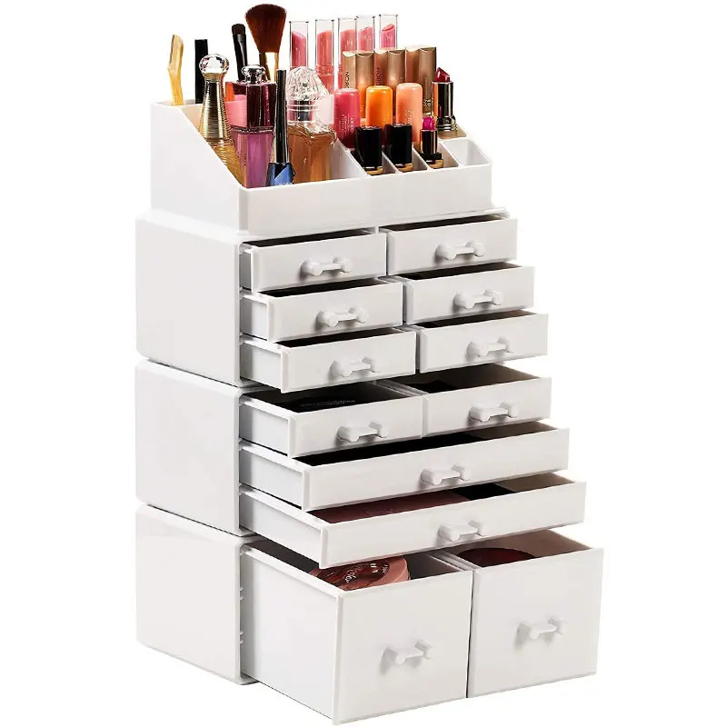 

multifunction square makeup organization box set, Clear