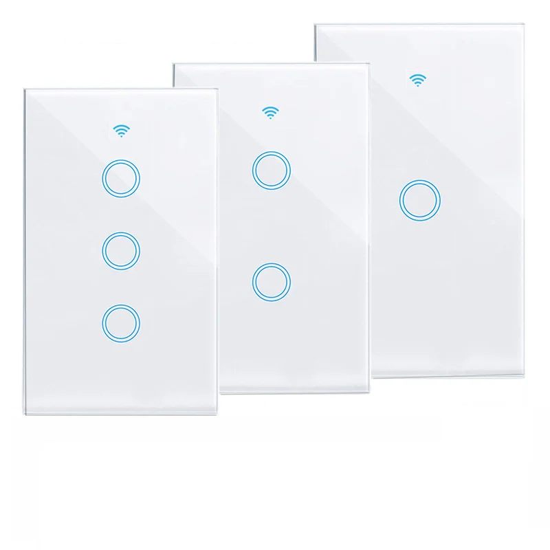 

home electrical light glass switch sockets panel lucid/colored tempered glass touch switch panel