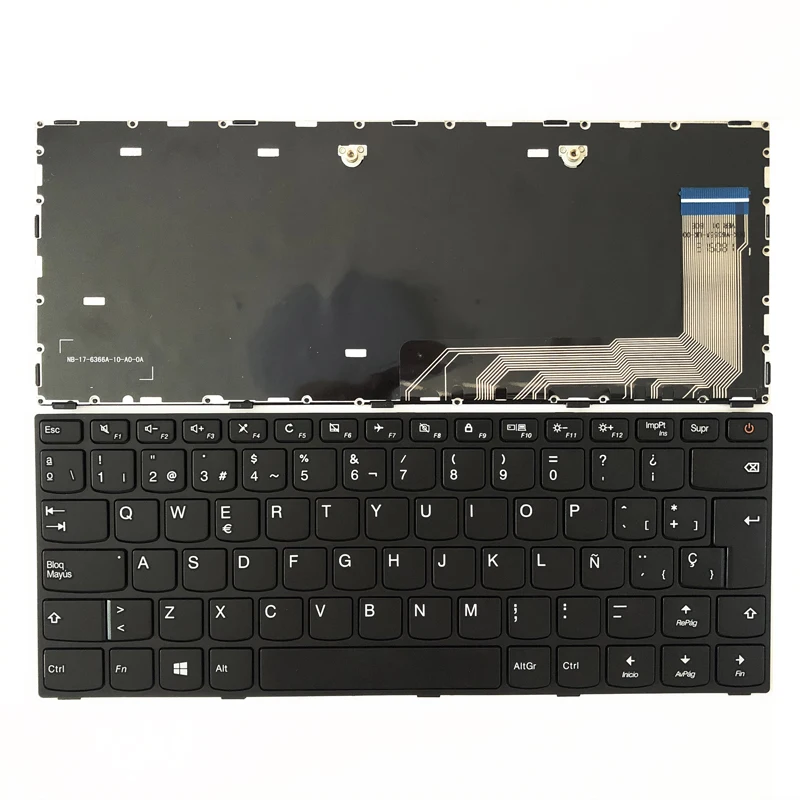 Spanish Language Laptop Keyboard For Lenovo Ideapad 11014 11014isk