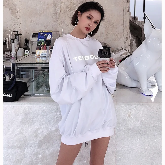 

2020 high quality custom sexy long length oversized hoodie women comfy cotton pullover hoodie dress, Customized color