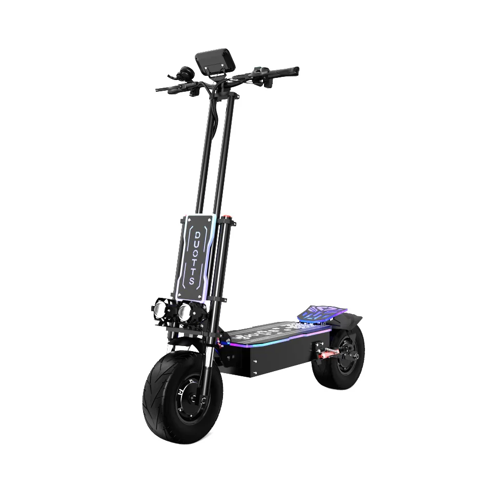 

EU Warehouse DUOTTS 6000W Electric Scooter Dual Drive 42Ah Battery 13 Inch Tire High Speed Long Range Electric 60v Scooter