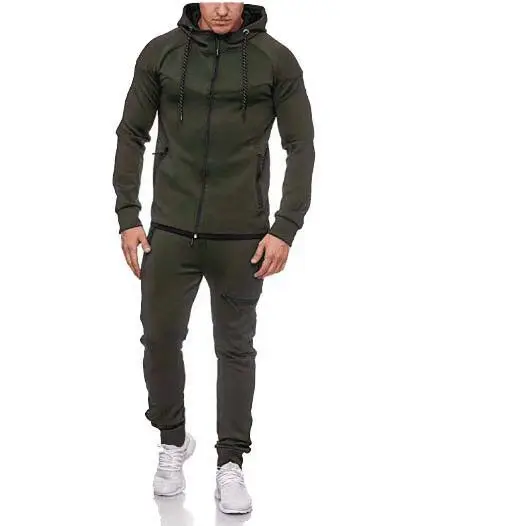 

custom tech fleece men fitted tracksuit sports jogging wear 2 piece mens hooded cotton jogger sweatsuit