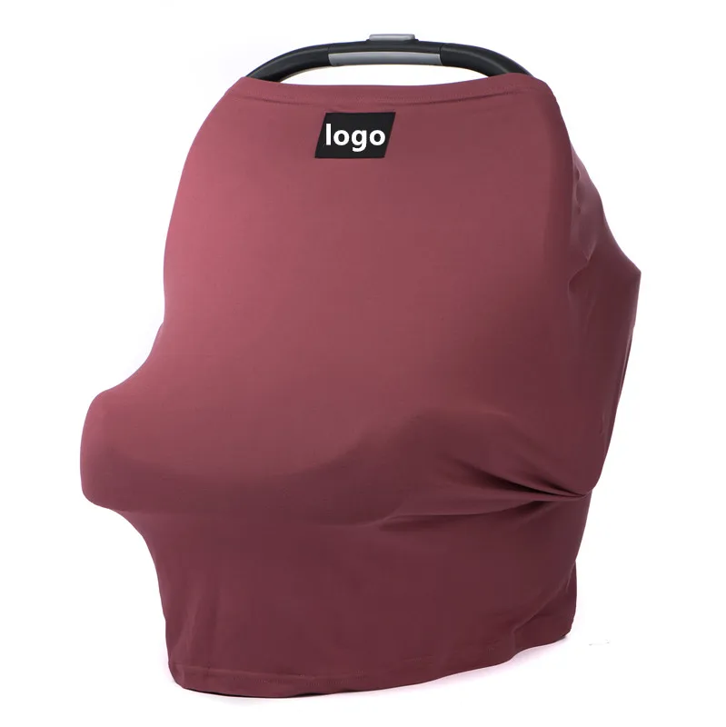 

Wholesale high quality Bamboo fiberBrown color baby car seat cover canopy, Brown