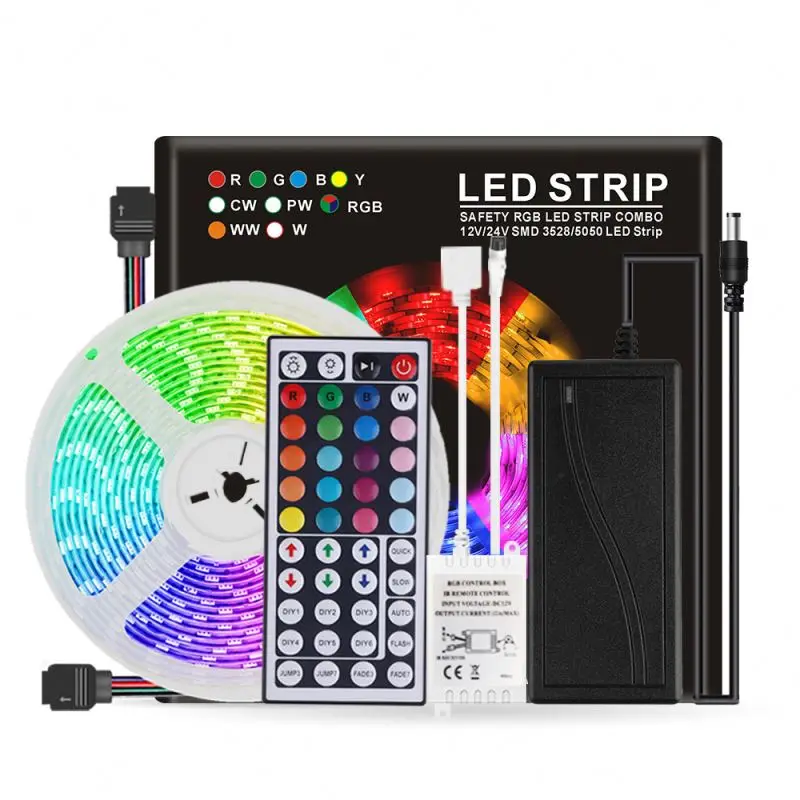 Flexible Wifi Dimmable RGB LED Strip Lights Kit for Amazon Alexa Google Home