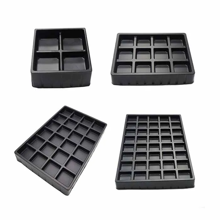

Customized PS Plastic Blister Chocolate Tray 4 12 24 40 Holes Chocolate Packs