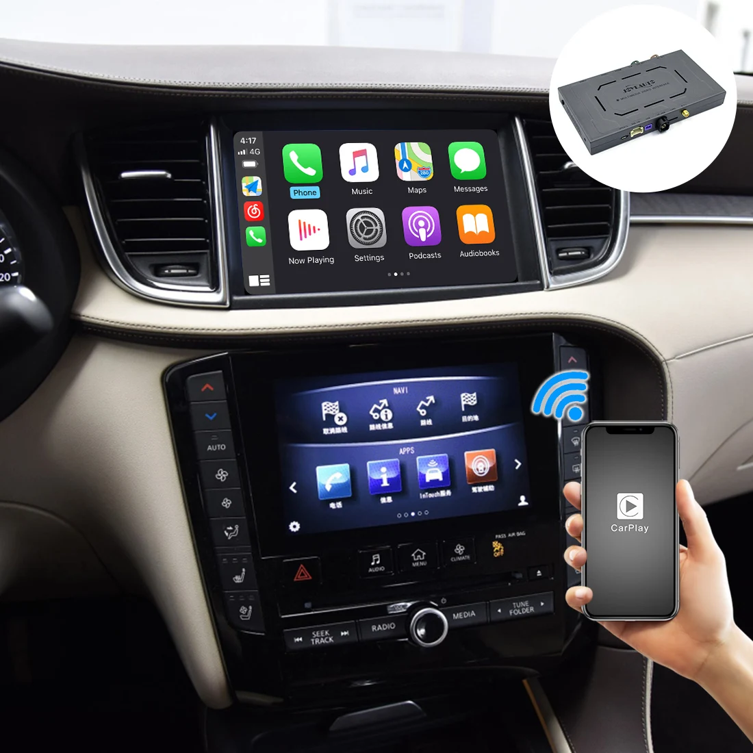 

Joyeauto Wireless Apple Carplay Android Auto For infiniti 2015-2019 Q50 Q60 Q50L QX50 8 inch Screen Car Play iOS Airplay Mirror