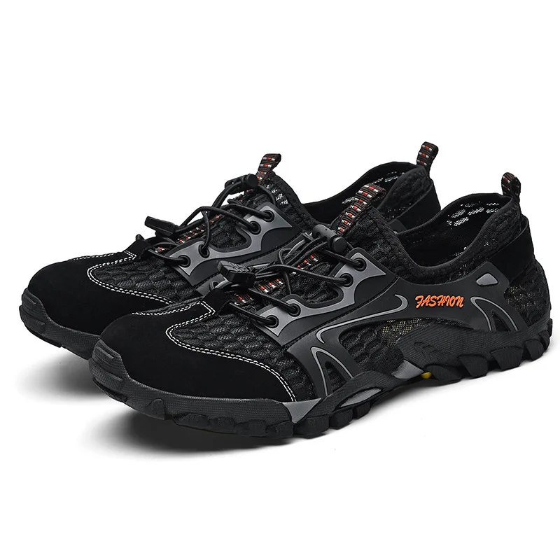 

2021 Summer Fashion Water Sports Trend Men Beach Shoes Non-Slip Light Weight Hiking Wading Shoes Wholesale