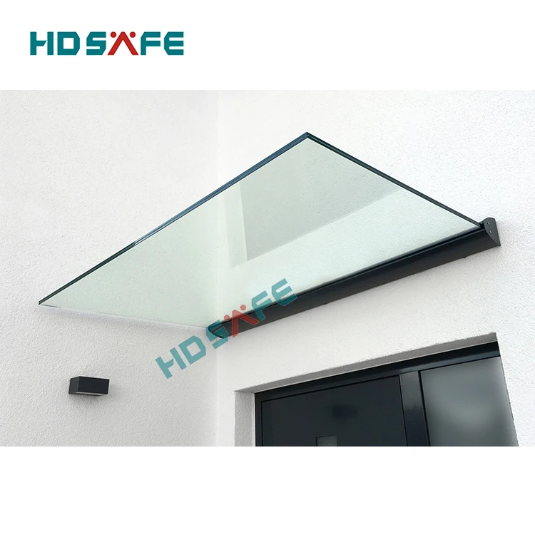 Hdsafe Glass Awnings System Aluminum U Channel Clamp Glass Canopies