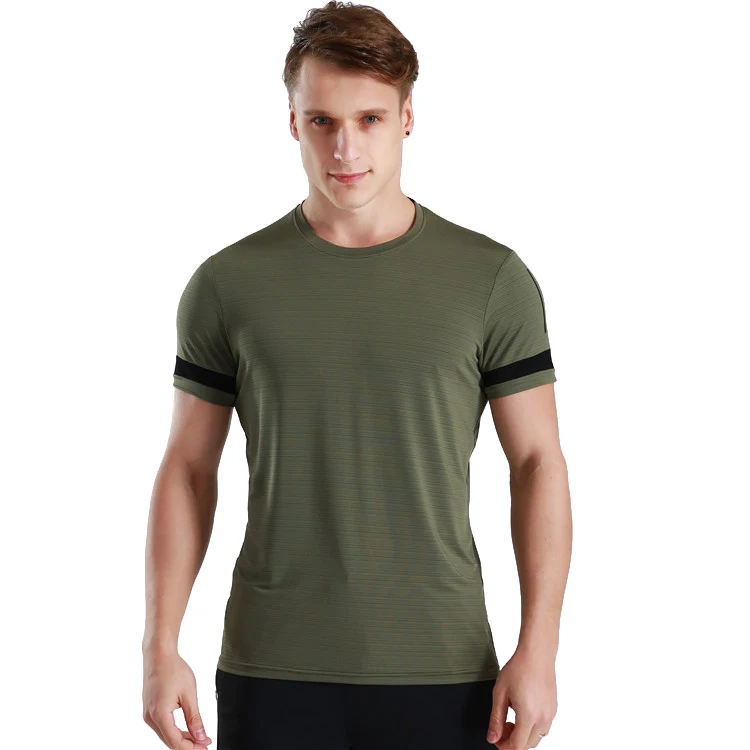 

Custom Logo O-Neck Men's Blank T-Shirts Summer Short Sleeve Quick Dry Plain Gym Sport T Shirt, Customizable