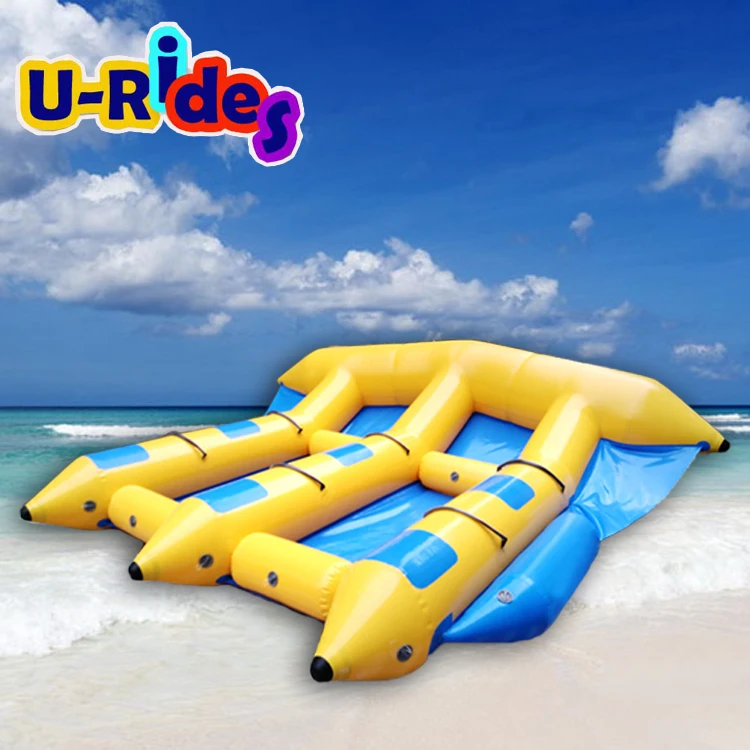 

Beach Resort hotel Hot games Inflatable Fly Fish Boat for 6 persons