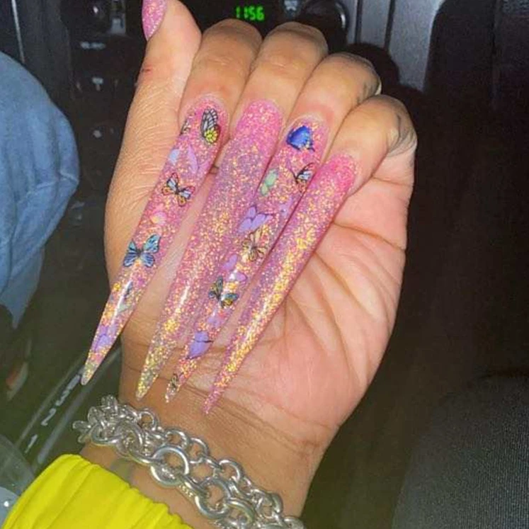 

Wholesale Private Label Salon Full Cover XXL Professional French Straight False Natural Extra Long Stiletto Clear Nail Tip