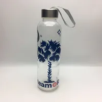 

500ml Cylindrical clear bpa custom water bottles with logo mineral water bottles