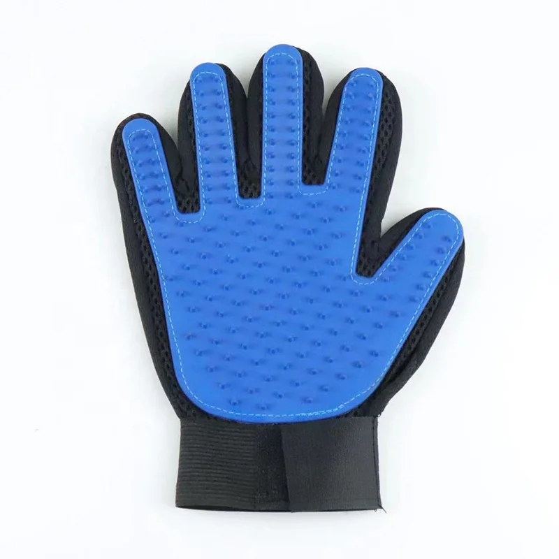 

Hefei SY Silicone Tips Pet Dog Grooming Glove Gentle Deshedding Brush Massage Gloves and Efficient Pet Hair Remover Mitt