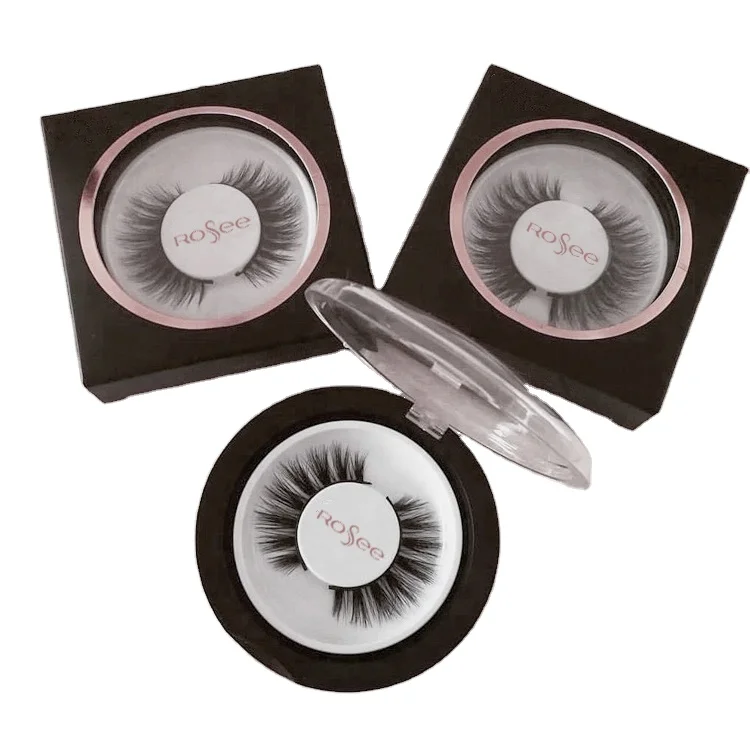 

Wholesale Full Strip 100% 3D Mink Lashes custom packaging