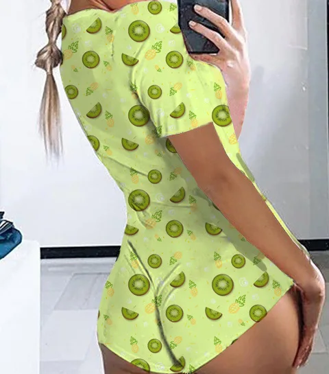 

Samwestart 2 Piece Short Set Women Sexy Printing Plus Size abdl Pajamas women onesies short pajamas nightwear jumpsuit, Customized color