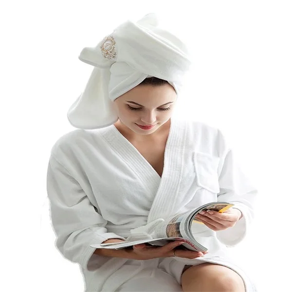 
Adult 100% Cotton Hotel Robe Bath robe Set 