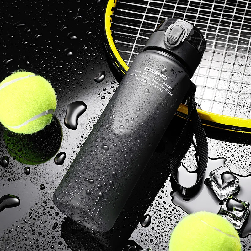 

2022 Gym And Outdoor Camping Sports Motivational Water Bottle Frosted Plastic Water Bottle