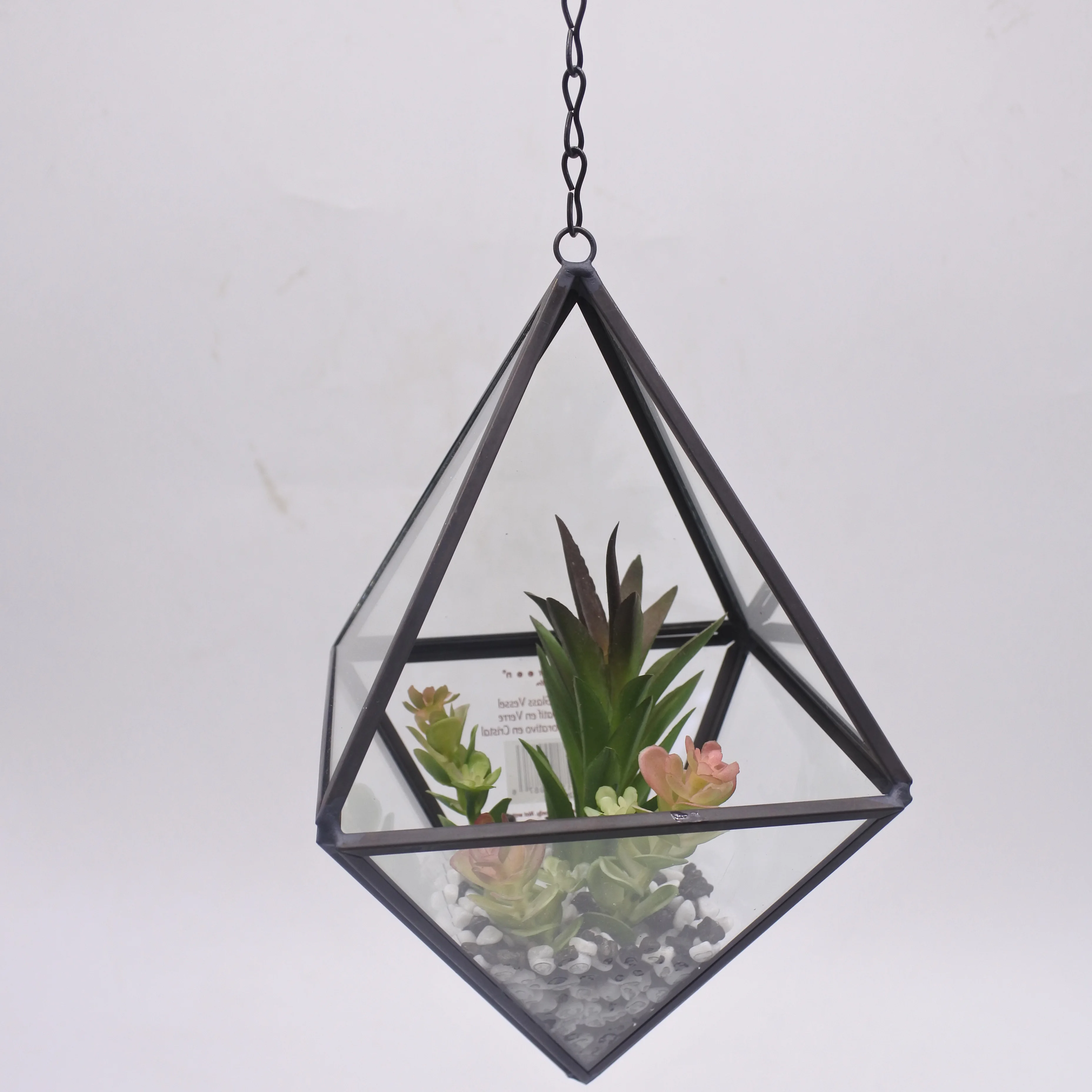

2020 NEW ARRIVAL Faceted Hanging Diamond Terrarium for plant, Refer to picture