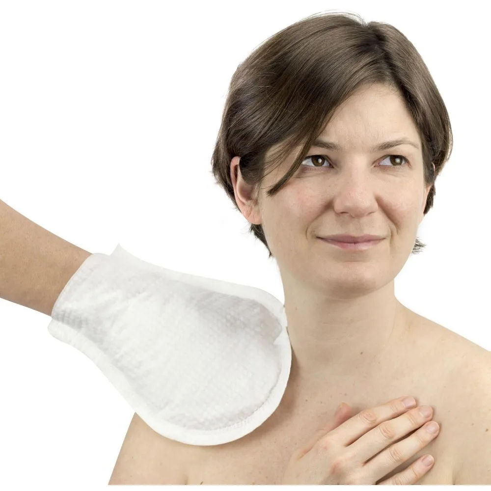 

Disposable mitten shaped moist wipes glove wet wipes, Customized