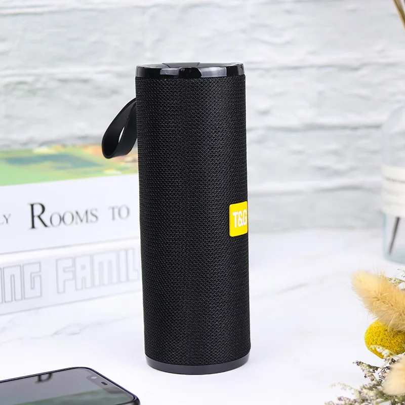 

Speaker TG149 outdoor waterproof mini stereo multi function retro portable wireless smart speaker with clock, Black white blue