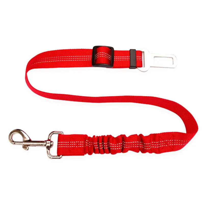 

Dog Leash Adjustable Elastic Nylon Bungee Vehicle Car Dog Safety Seat Belt For Dog, More colors for option