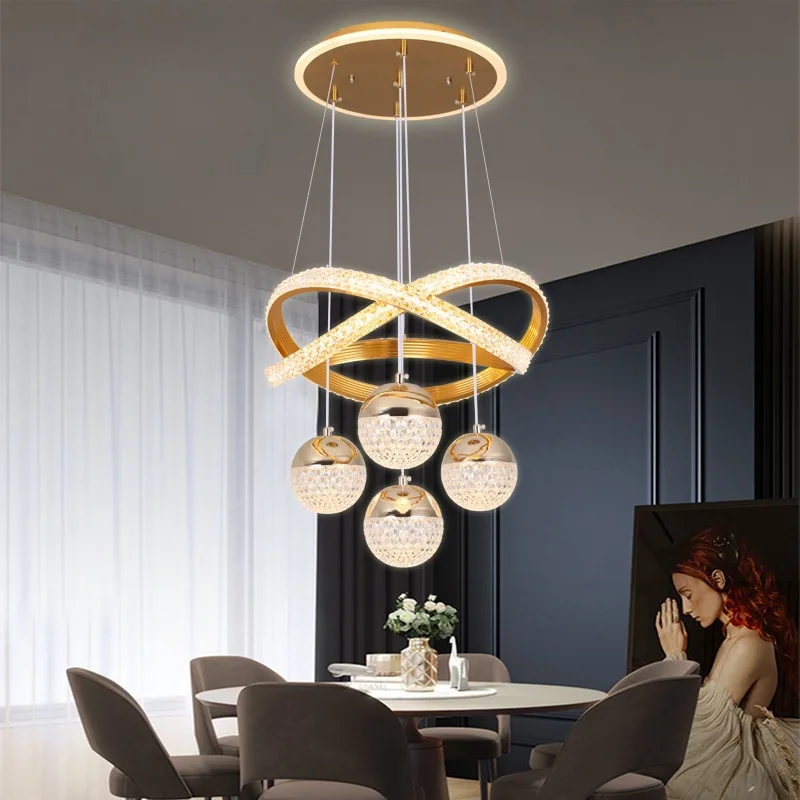 JYLIGHTING Modern LED Pendant Lights Dining Room Chandelier and Staircase Lamp for Living Room Bedroom Office Clothing Store