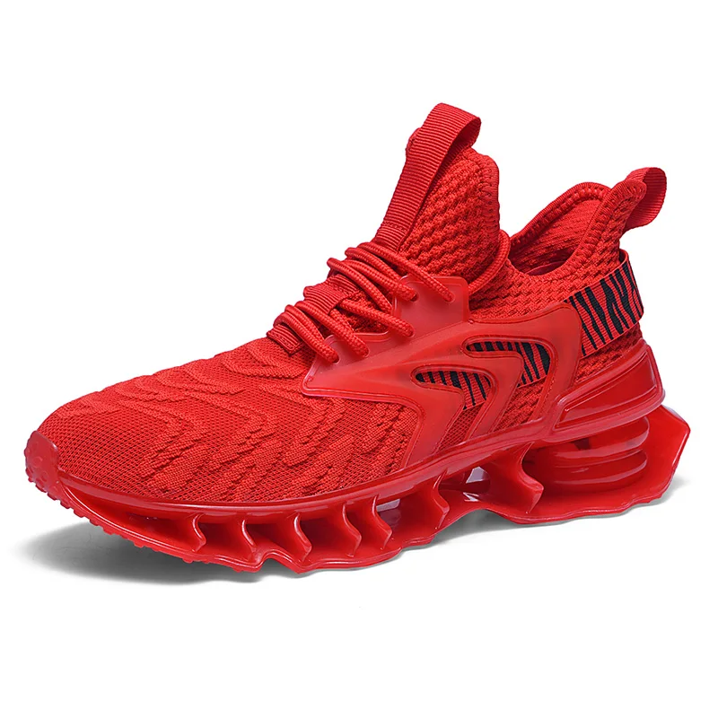 

2021 High Quality Men's Flying Woven Sneakers Custom Logo Blade running shoes air cushion men's casual shoes