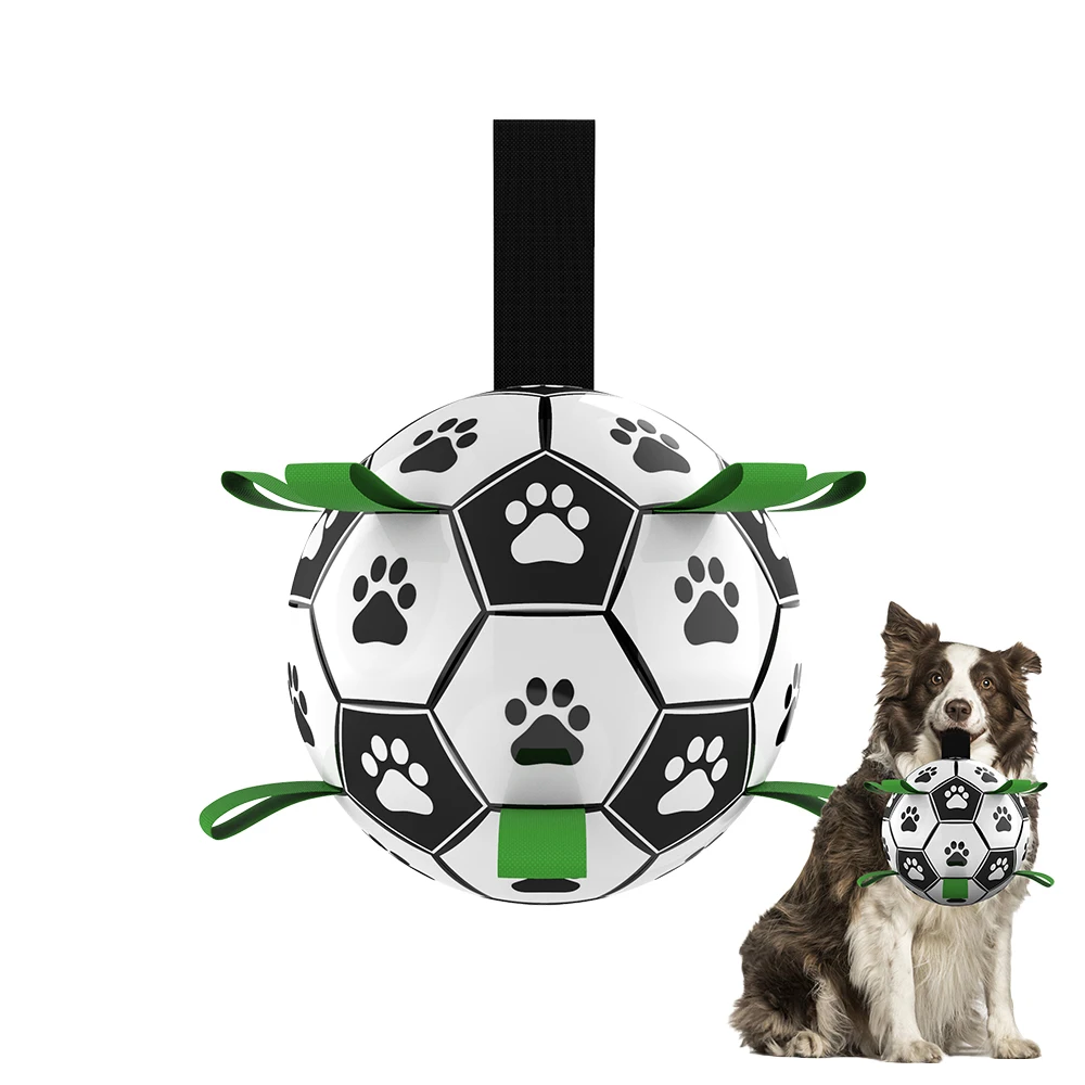 

2021 Hot selling Outdoor Eco-Friendly Unique Nylon Water Floating Pet Dog Soccer Ball Toy