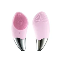 

Deep Pore Cleaner Waterproof Electric Facial Brush Silicone Washing Facial Cleansing Brush With Heating Function