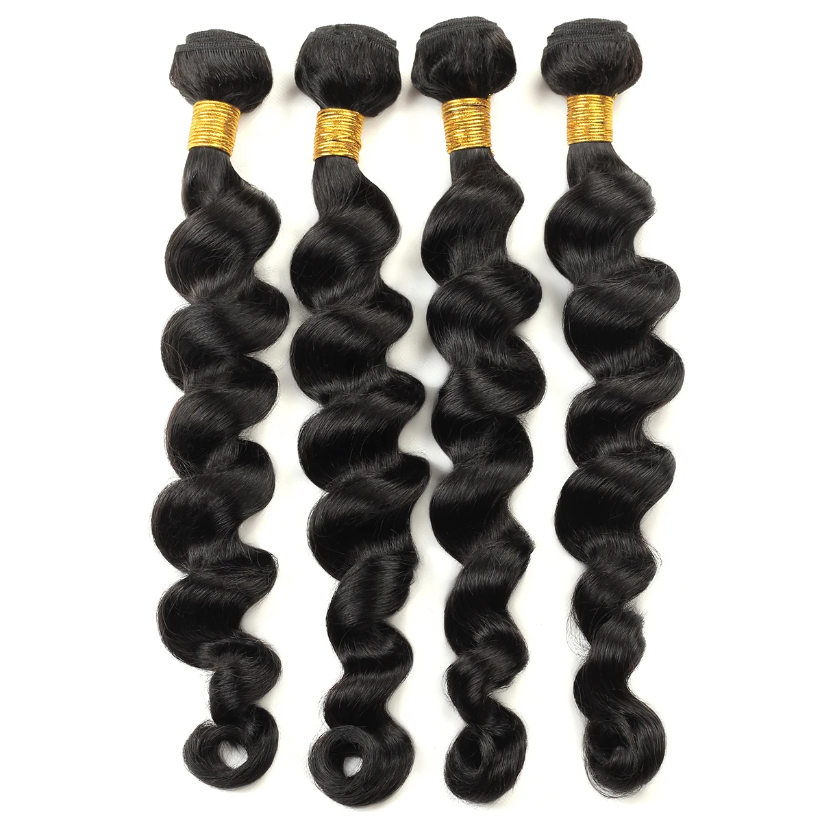 

HEFEI VAST 100% unprocessed raw virgin brazilian human hair bundles sew in hair loose deep wave trio hair, Narutal color