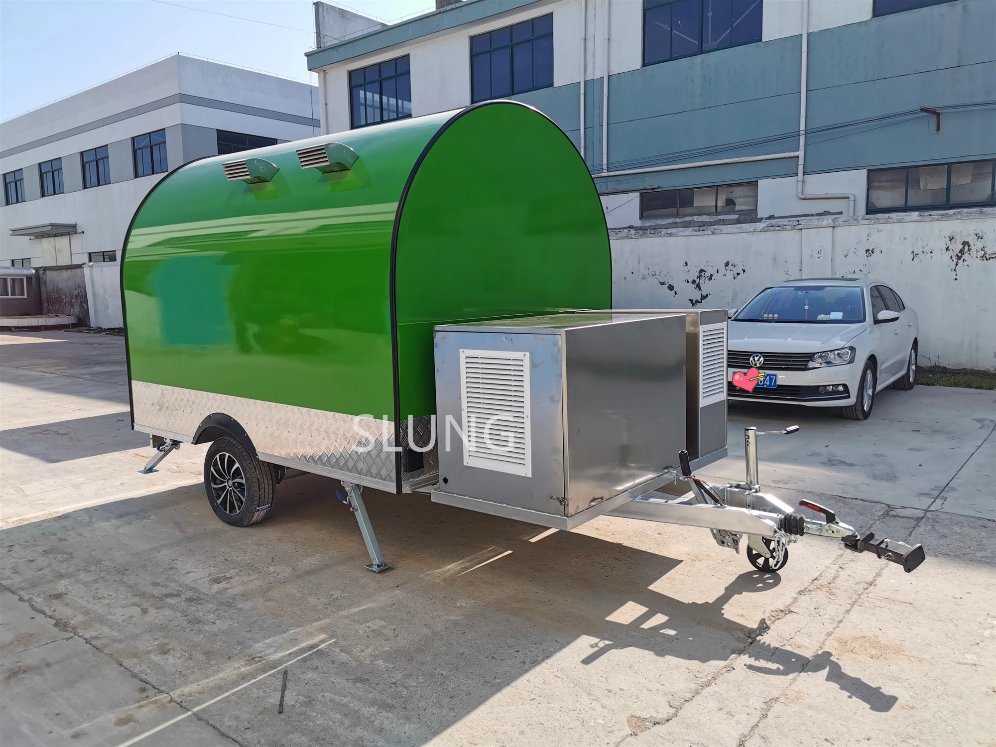 Custom Ice Cream Mobile Trailer Coffee Caravan Mobile Kitchen Store Vending Trailer Street Food Trailer factory