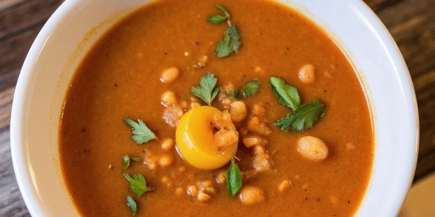 Step-by-step photos of making Moroccan soup