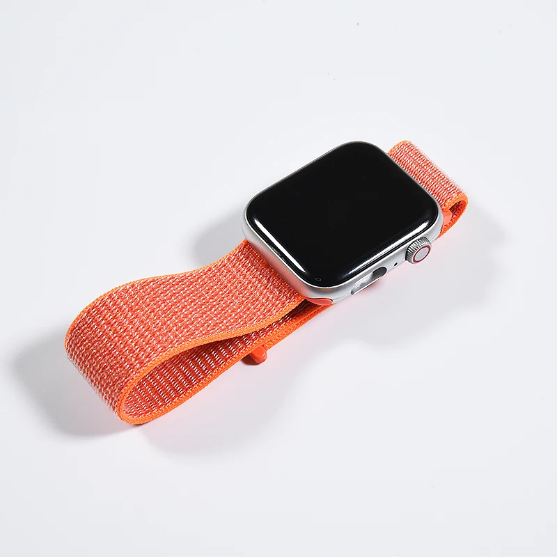 

Hot Sell New Products Braided Luxury Wrist Brands Fitness Straps Soft Watch Band Tape Strap For Apple Strap, Multi colors