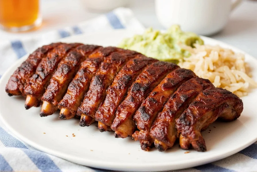 Spice rack with labeled ribs
