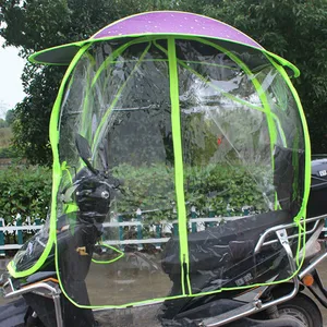 Image of OEM Logo Advertising Logo 210T Oxford Cloth Full Cover Motorcycle Umbrella Umbrella The Manual Windproof Sunshade Outdoor