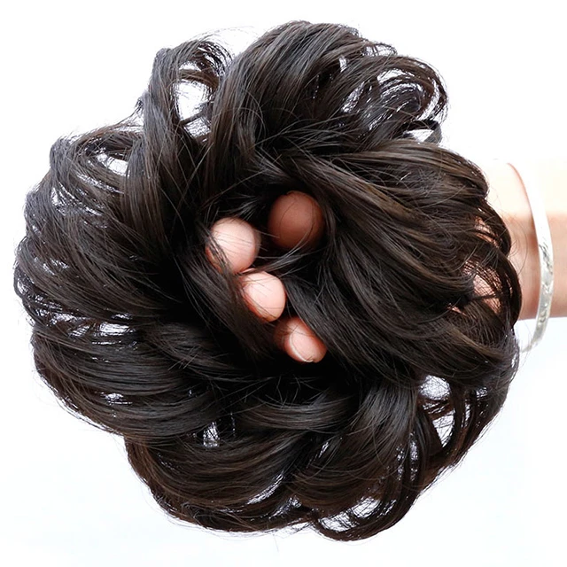 

Customisable For Women Bun Best Suitable Women Chignon High Quality Human Hair Toupee