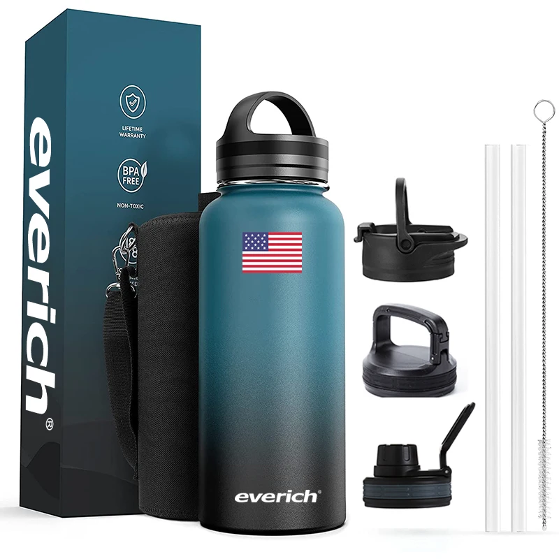 

2022 Hot selling Amazon top seller New Low cost Bpa Free Wholesale Gym Drink Sports Water Bottle With Wide Mouth Straw Lid, Customized color