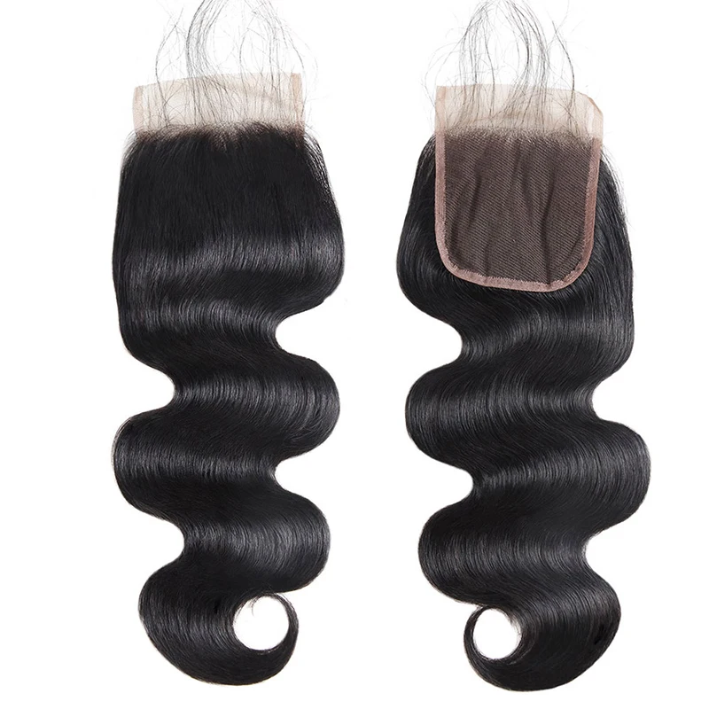 

Letsfly Top Quality Best quality Unprocessed 100% Human Hair 4X4 Body Wave Lace Front Closure For Extension