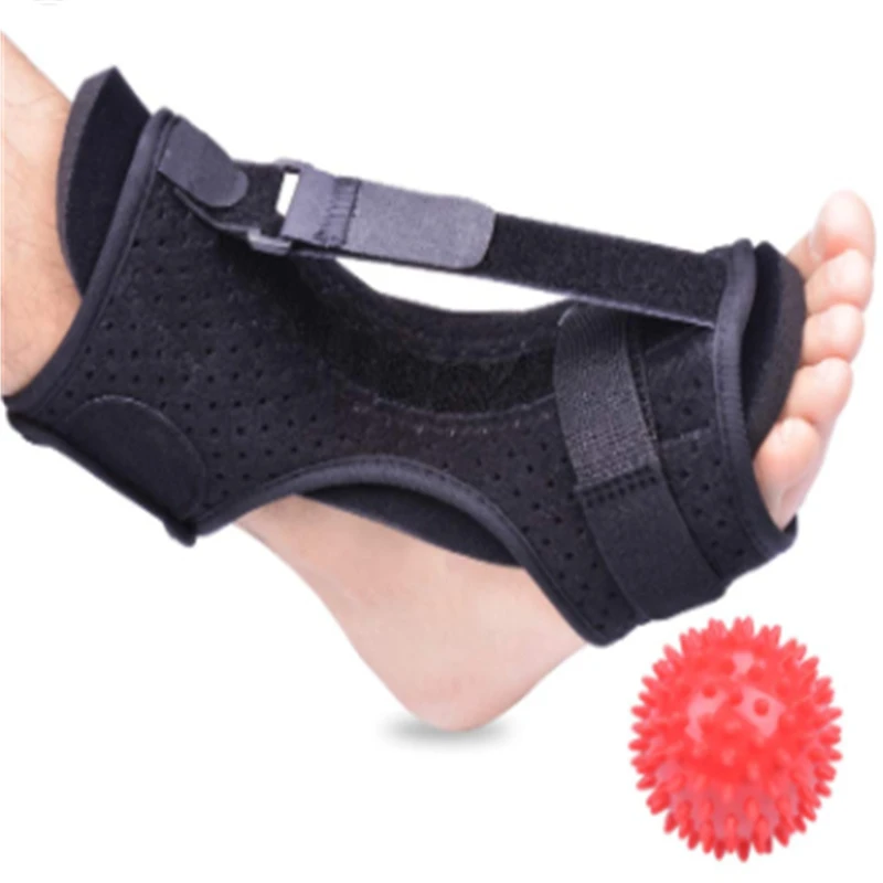 

Night Splint Plantar Fasciitis Foot Drop Orthotic Brace Adjustable sweat belt, Black