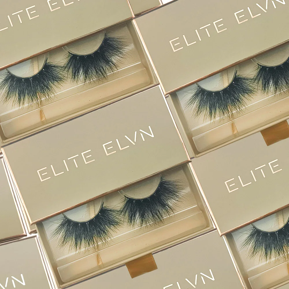 

Dropshipping private label Russian 25mm mink eyelashes vendor handmade mink eyelash with Custom Eyelash Packaging