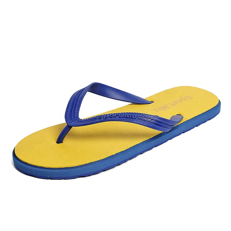 

wholesale promotional flipflop men rubber slippers summer beach flip flops with logo, Customized color